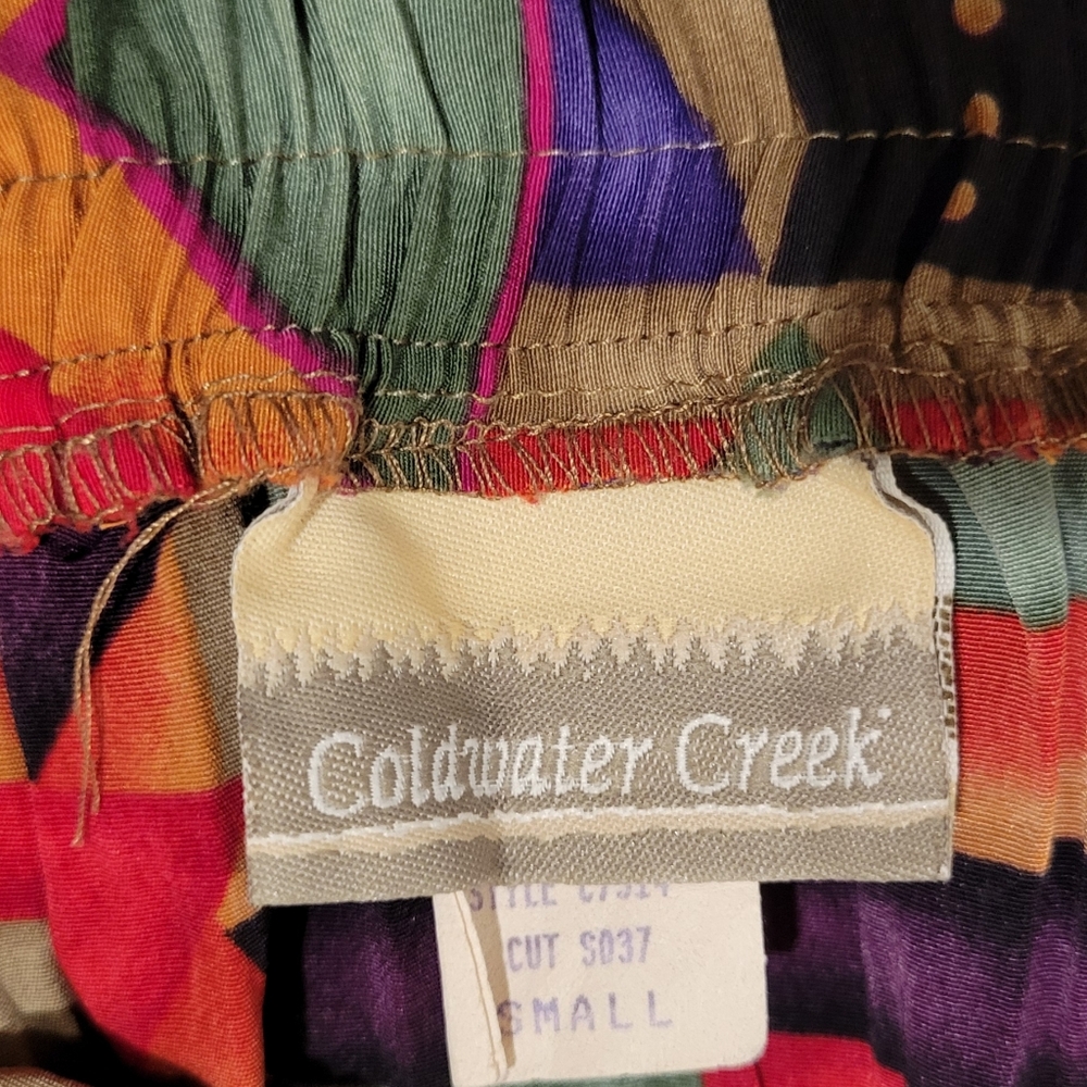 Coldwater Creek Multicolor Geometric Skirt Small - Picture 5 of 6